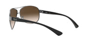 Ray-Ban Aviator RB3386 Sunglasses - Gunmetal/Brown Gradient Dark Brown / 67 mm - 805289204343 - Additional Image 4