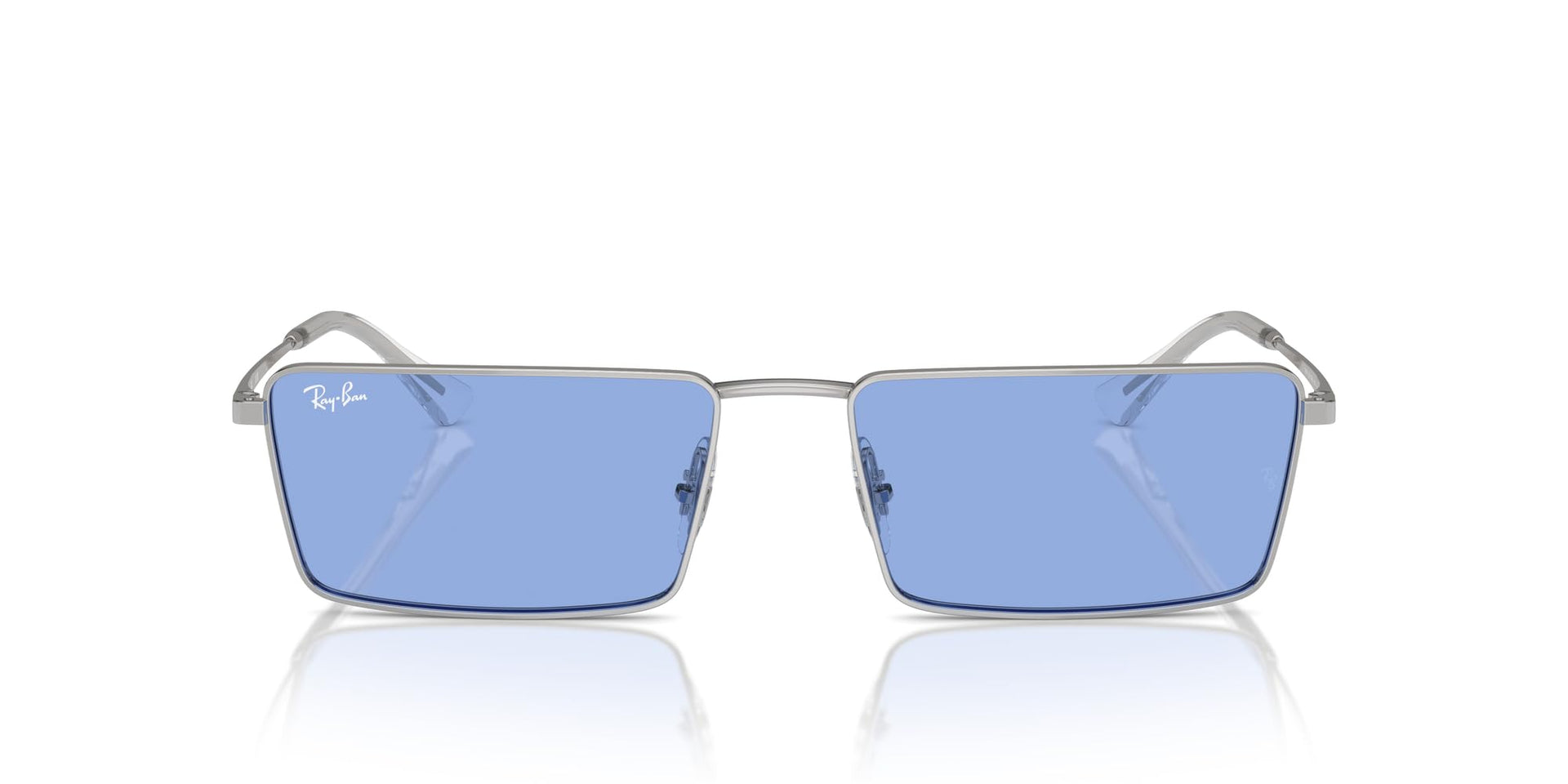 Ray-Ban Emy RB3741 Sunglasses - Silver/Blue / 59 mm - 8056262016855