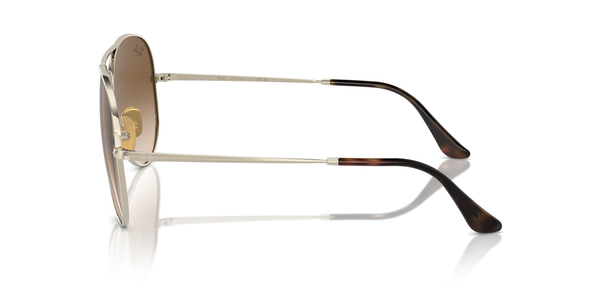 Ray-Ban Aviator Titanium RB8089 Sunglasses - Gold/Clear Gradient Brown / 62 mm (X0045VDS5F) - X0045VDS5F - Additional Image 2