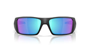 Oakley Heliostat Sunglasses - Matte Black/Prizm Sapphire Polarized / 61 mm - 888392641151