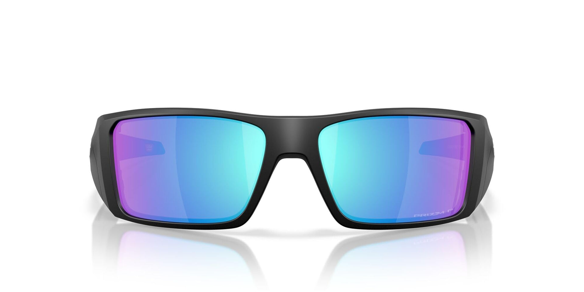 Oakley Heliostat Sunglasses - Matte Black/Prizm Sapphire Polarized / 61 mm - 888392641151
