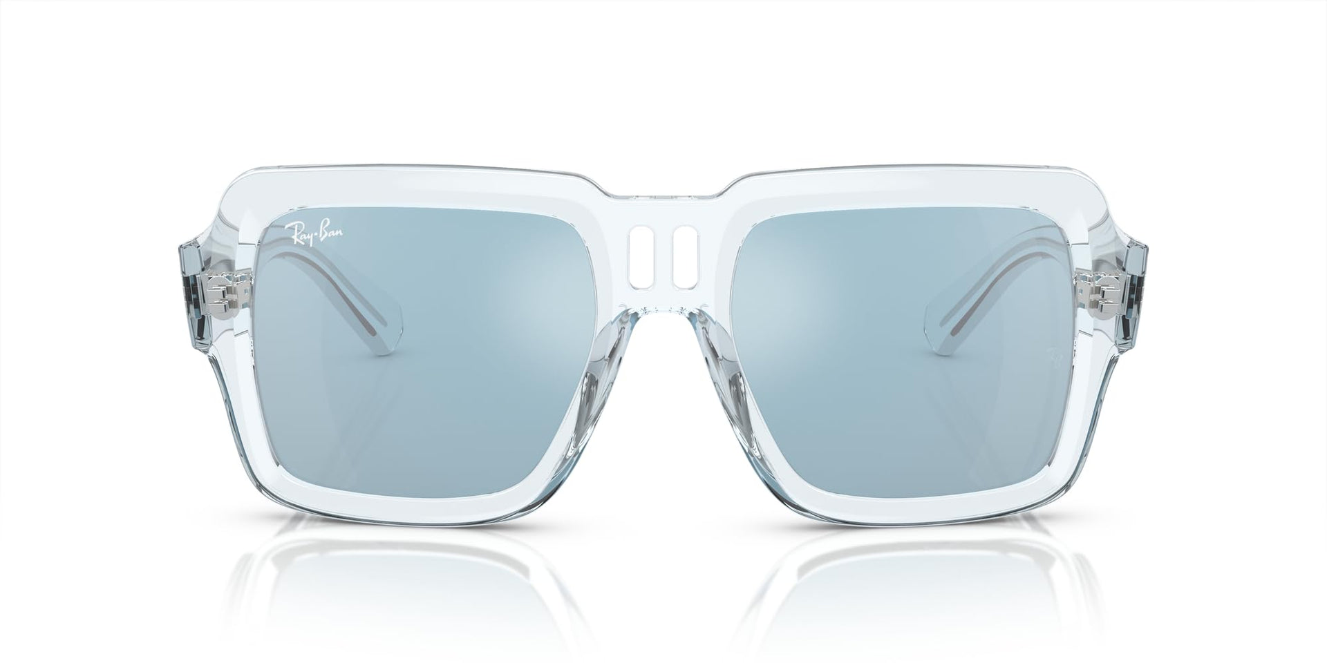 Ray-Ban Magellan RB4408 Sunglasses - Transparent Light Blue/Light Blue Mirrored Silver / 54 mm - 8056597937016