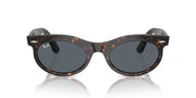 Ray-Ban Wayfarer Oval Low Bridge Fit RB2242F Sunglasses - Havana/Blue / 53 mm - 8056262048290