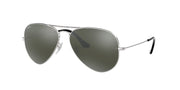 Ray-Ban Aviator RB3025 Sunglasses - Silver/Crystal Grey Mirrored / 58 mm - 805289005612 - Additional Image 1