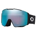Snow goggles with black frame and teal PRIZM lens, side strap loop visible