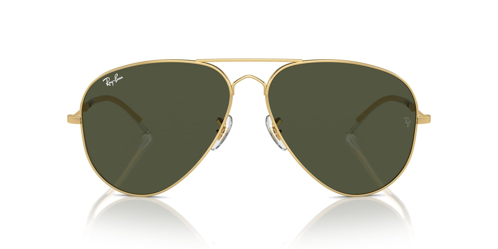 Ray-Ban Old Aviator RB3825 Sunglasses - Gold/Green / 62 mm - 8056262039953