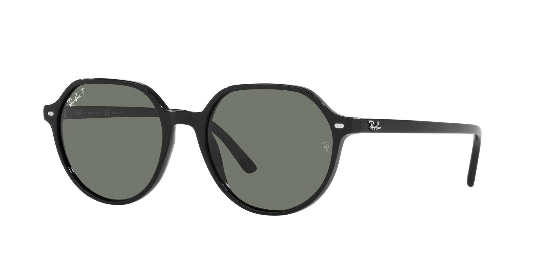 Ray-Ban Thalia RB2195 Sunglasses - Black/Polarized Green / 51 mm - 8056597364010