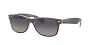 Ray-Ban New Wayfarer RB2132 Sunglasses - Gunmetal on Transparent/Light Grey Gradient Dark Grey / 52 mm - 8053672342314
