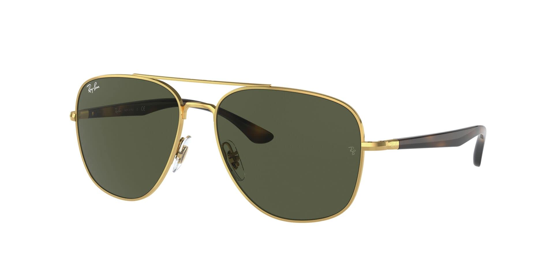Ray-Ban RB3683 Sunglasses - Gold/Green / 59 mm - 8056597846523