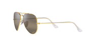 Ray-Ban Aviator RB3025 Sunglasses Batch 3 - Legend Gold/Polarized Clear Gradient Dark Brown / 58 mm - X0037J8PQ3 - Additional Image 2