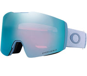 Light blue snow goggles with teal mirrored Prizm lens and O strap detail