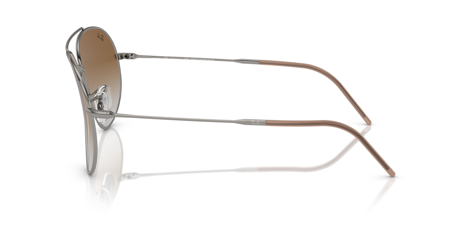 Ray-Ban Aviator Reverse RBR0101S Sunglasses - Gunmetal/Clear Gradient Brown / 59 mm - 8056597919135 - Additional Image 1