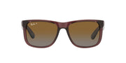 Ray-Ban Justin RB4165 Sunglasses - Transparent Dark Brown / Brown - 8056597616577