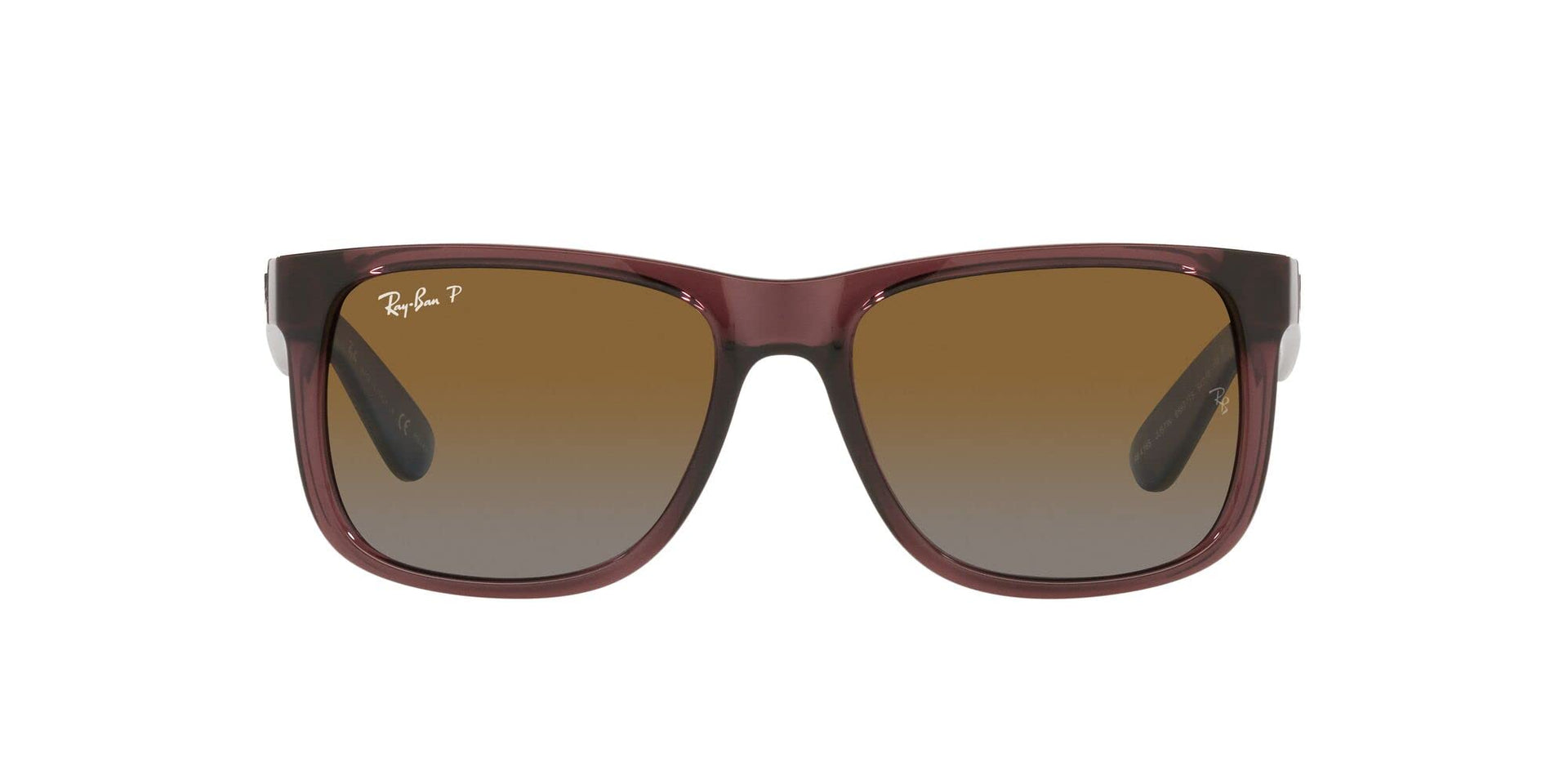Ray-Ban Justin RB4165 Sunglasses - Transparent Dark Brown / Brown - 8056597616577