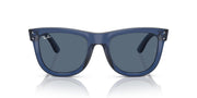 Ray-Ban Wayfarer Reverse Low Bridge Fit RBR0502SF Sunglasses - Transparent Navy Blue/Dark Blue / 53 mm - 8056262094853