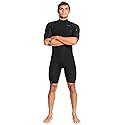 Quiksilver Kids (Age 2-7) Everyday Sessions 2/2 Short Sleeve Chest Zip Springsuit - Black / Medium