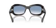 Ray-Ban Beate RB2212 Sunglasses - Striped Grey/Clear Gradient Blue / 56 mm - X0045V8BRZ - Additional Image 3