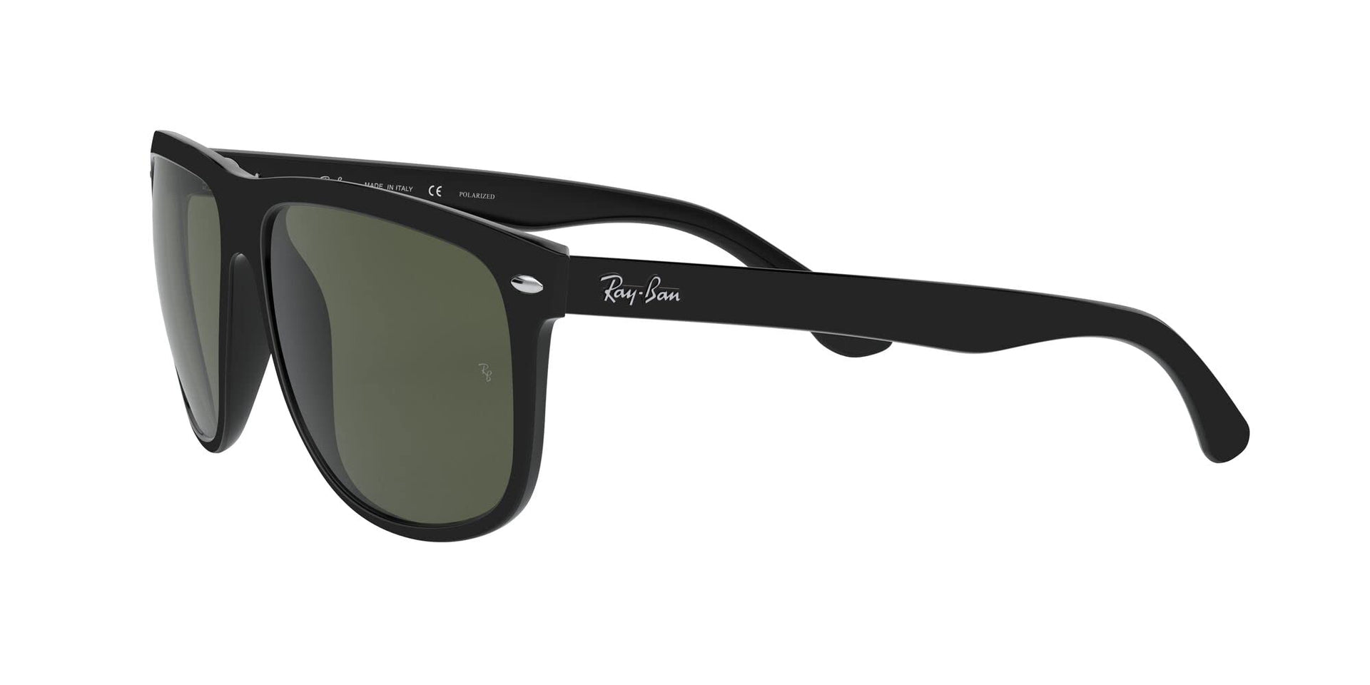 Ray-Ban Boyfriend RB4147 Sunglasses - Black/Polarized Dark Green / 60 mm - 805289391616 - Additional Image 2