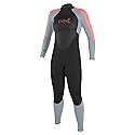 O'Neill Women's Epic 3/2mm Back Zip Fullsuit - Black/Trade Wind/Tea Rose / 4