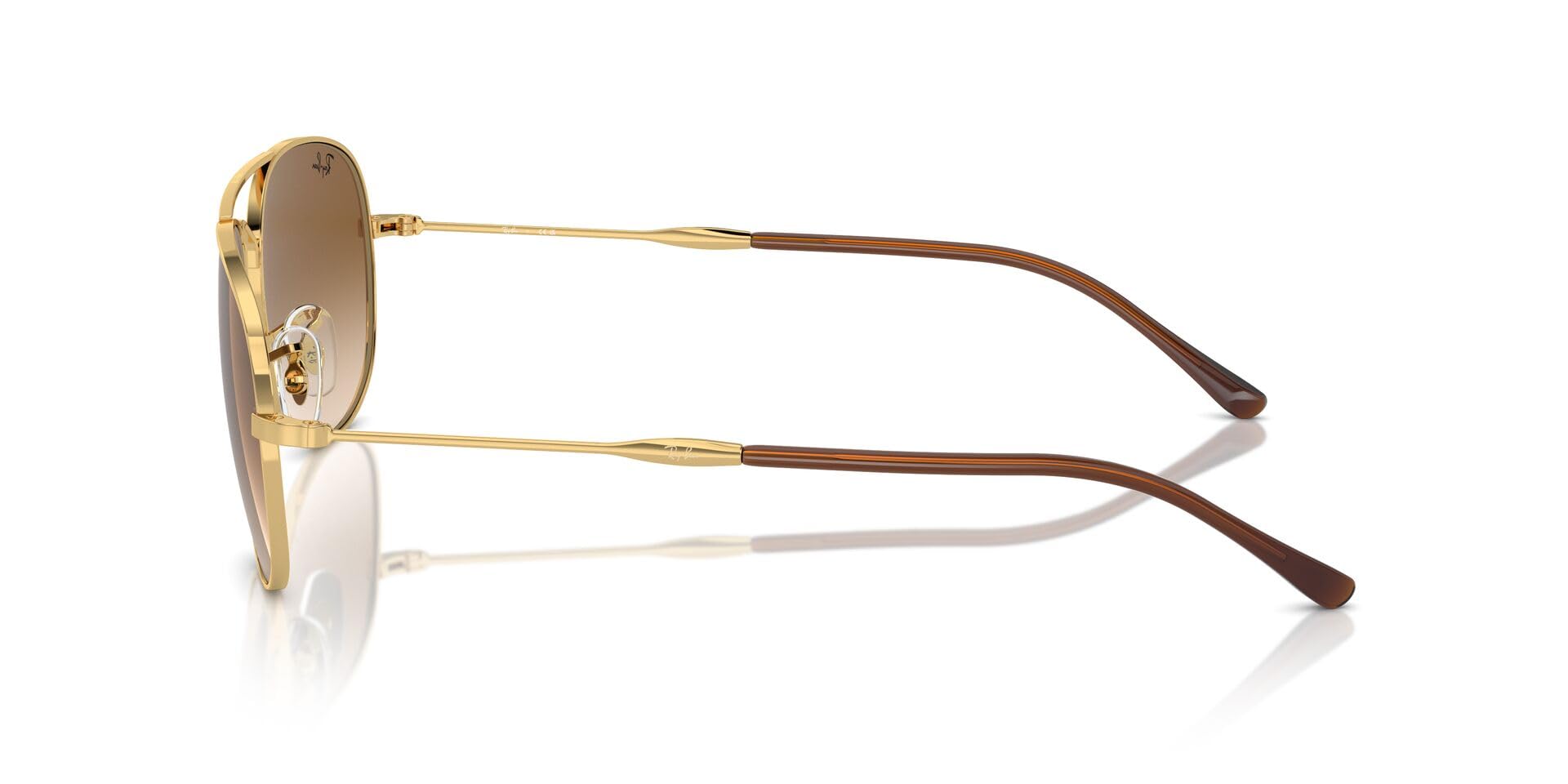 Ray-Ban Bain Bridge RB3735 Sunglasses - Gold/Clear Gradient Brown / 57 mm - X0045VDSCX - Additional Image 4
