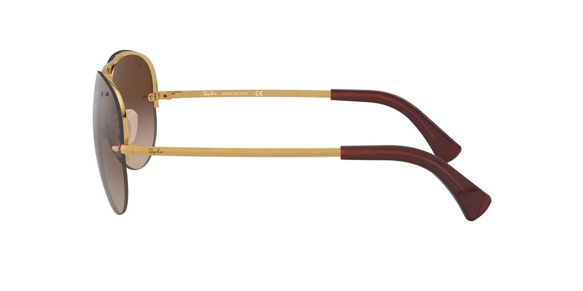 Ray-Ban Aviator RB3449 Sunglasses - Gold/Brown Gradient Dark Brown / 59 mm - 805289453024 - Additional Image 3