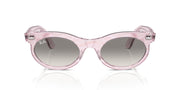 Ray-Ban Wayfarer Oval RB2242 Sunglasses - Photochromic Frame Waves Purple/Clear Gradient Grey / 53 mm - 8056262134054