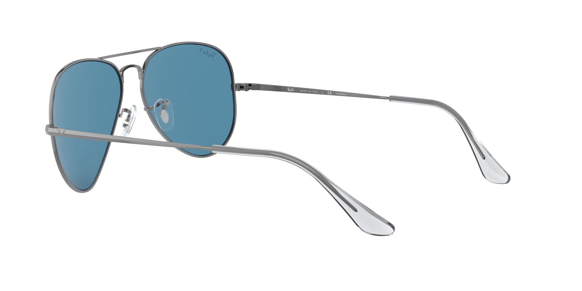 Ray-Ban Aviator Metal II RB3689 Sunglasses - Gunmetal/Polarized Blue / 62 mm - 8056597260626 - Additional Image 4