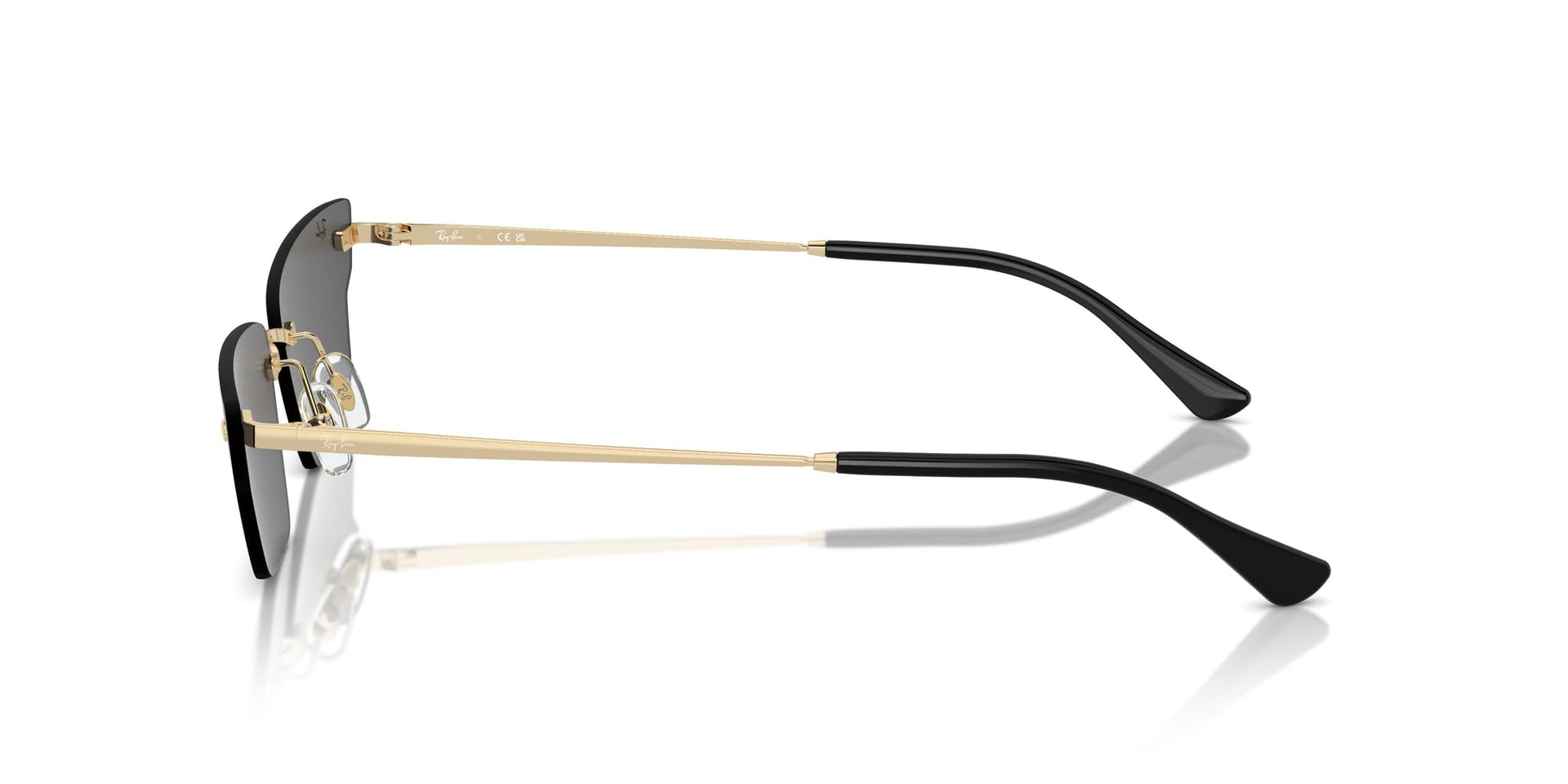 Ray-Ban Anh RB3731 Sunglasses - Light Gold/Dark Grey / 66 mm - X0045V50C9 - Additional Image 2