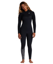 Billabong Womens 3/2mm Furnace Comp Chest Zip Fullsuit - Midnight Trails / 10