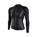 O'Neill Wetsuits Women's Bahia 1/.5mm Full Zip Jacket, Glide - Glide Black / 4