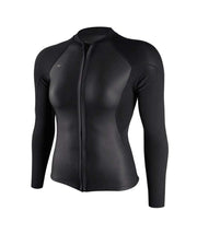O'Neill Wetsuits Women's Bahia 1/.5mm Full Zip Jacket, Glide - Glide Black / 4