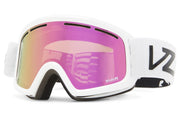 VonZipper Trike Chrome Lense Sunglasses - White/Smoke Pink Chrome Lense / One Size - X00320VMSP