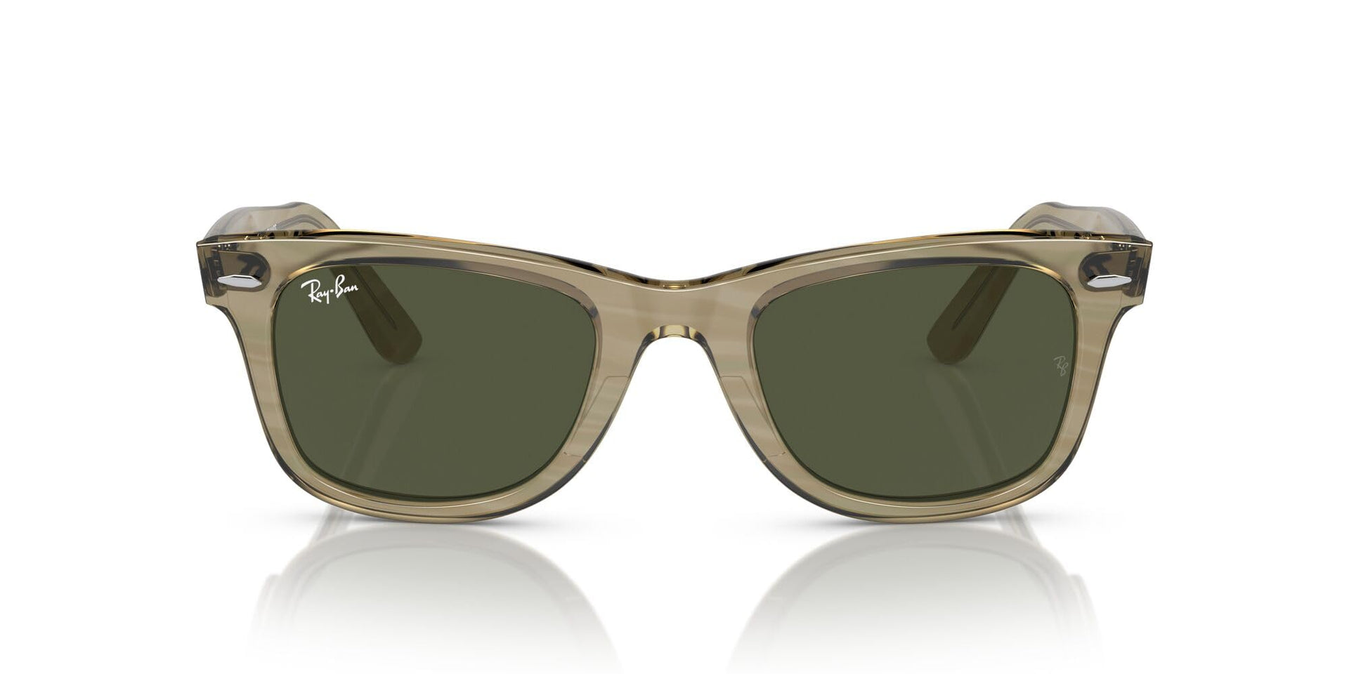 Ray-Ban Original Wayfarer RB2140 Sunglasses - Photochromic Striped Grey/Green / 50 mm - 8056262099216