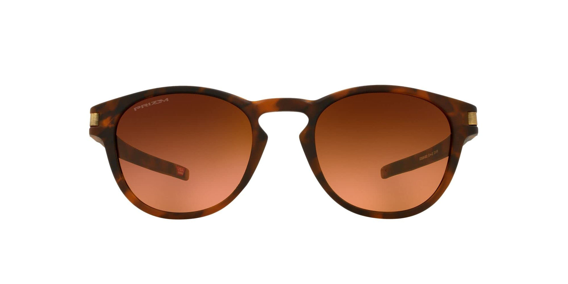 Oakley Latch Oval Sunglasses - Matte Brown Tortoise/Prizm Brown Gradient / 53 - 888392585820
