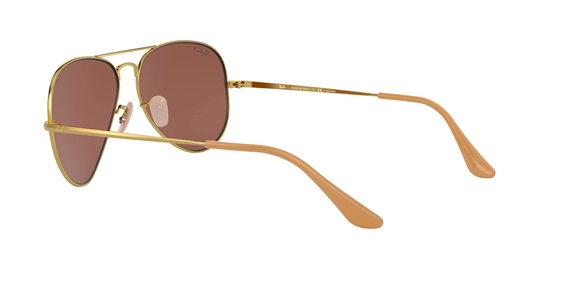 Ray-Ban Aviator Metal II RB3689 Sunglasses - Gold/Polarized Purple / 58 mm - X002C8O1TF - Additional Image 5