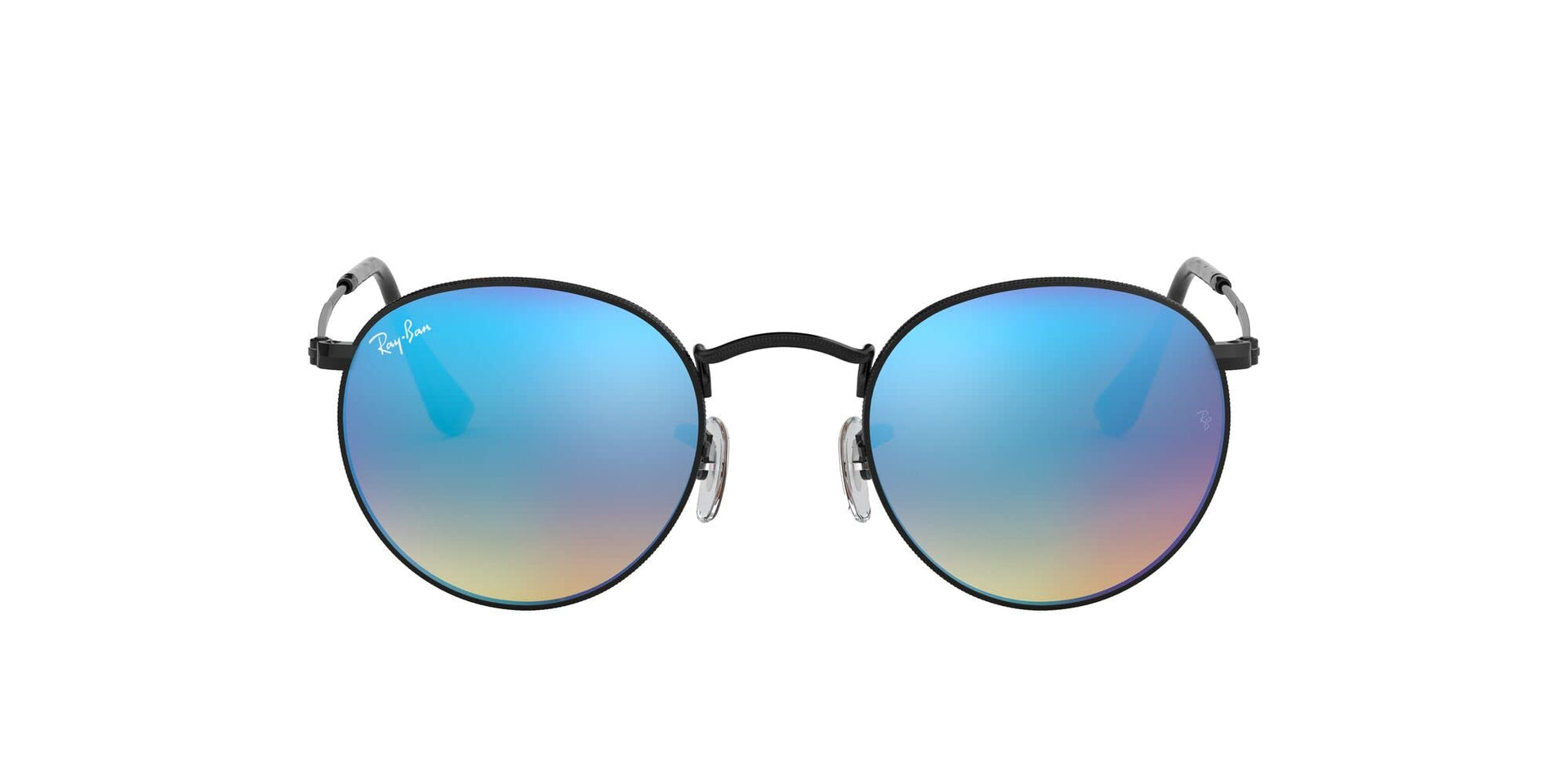 Ray-Ban Metal Glasses RB3447 Sunglasses - Brown Gradient Mirrored Blue / 53 mm - 8053672667127