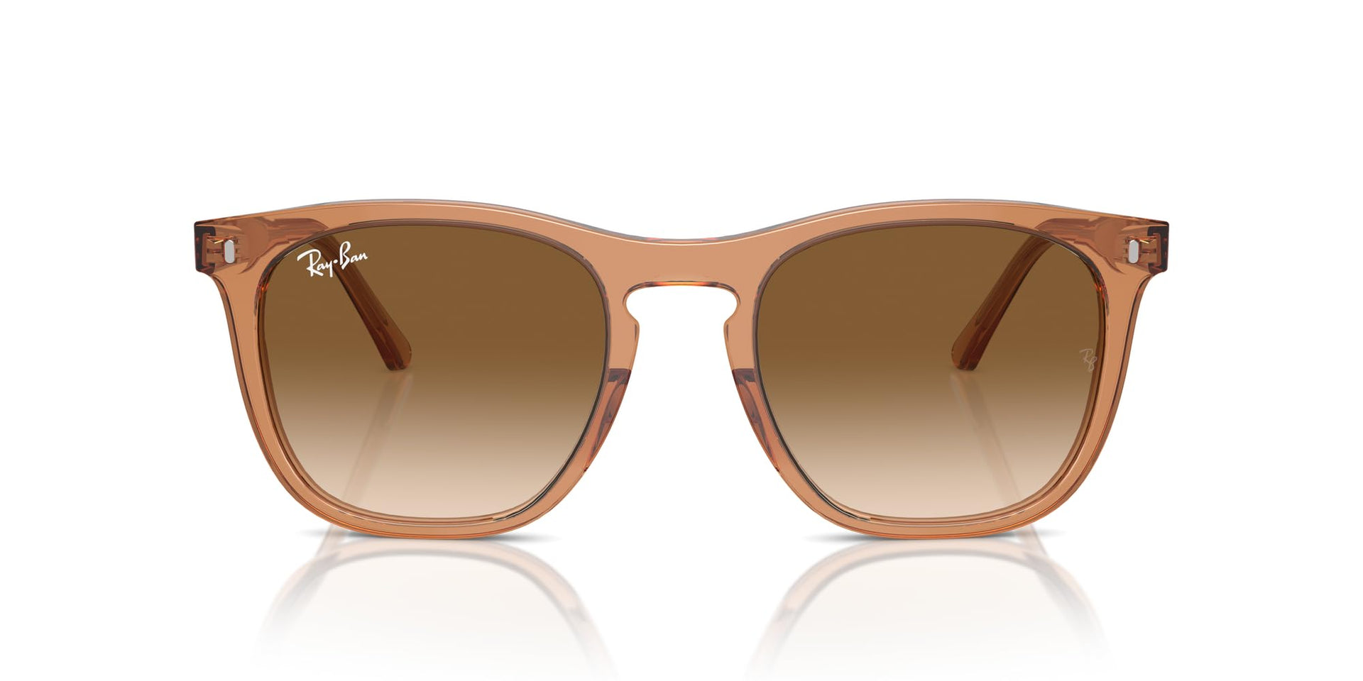 Ray-Ban RB2210F Sunglasses - Transparent Brown/Clear Gradient Brown / 53 mm - 8056262044650