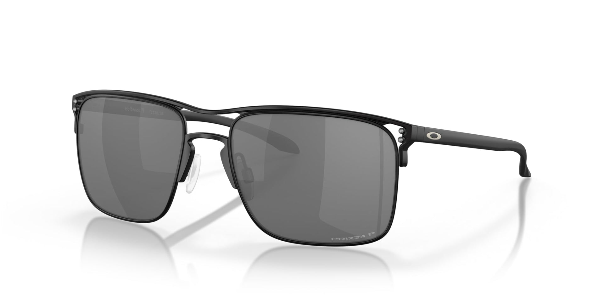 Oakley Holbrook Ti Sunglasses - Satin Black / Large - 888392552303