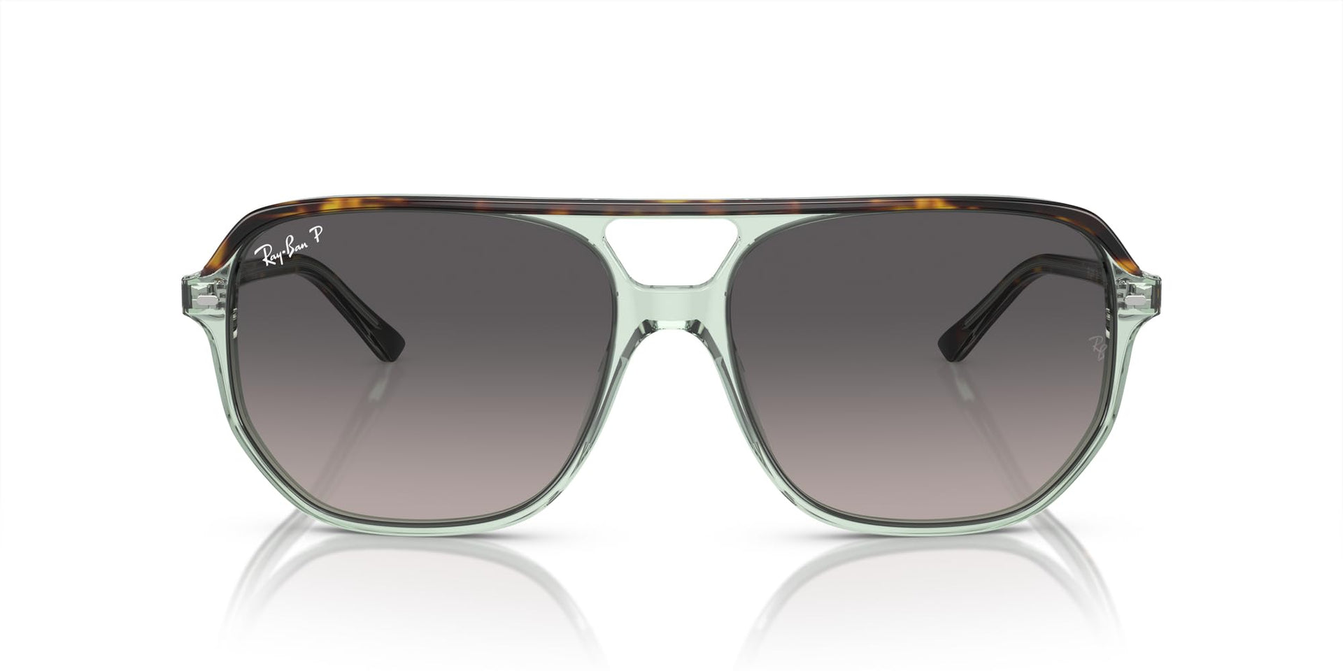 Ray-Ban Bill One RB2205 Sunglasses - Havana on Transparent Green/Grey Gradient Polarized / 60 mm - 8056597936170