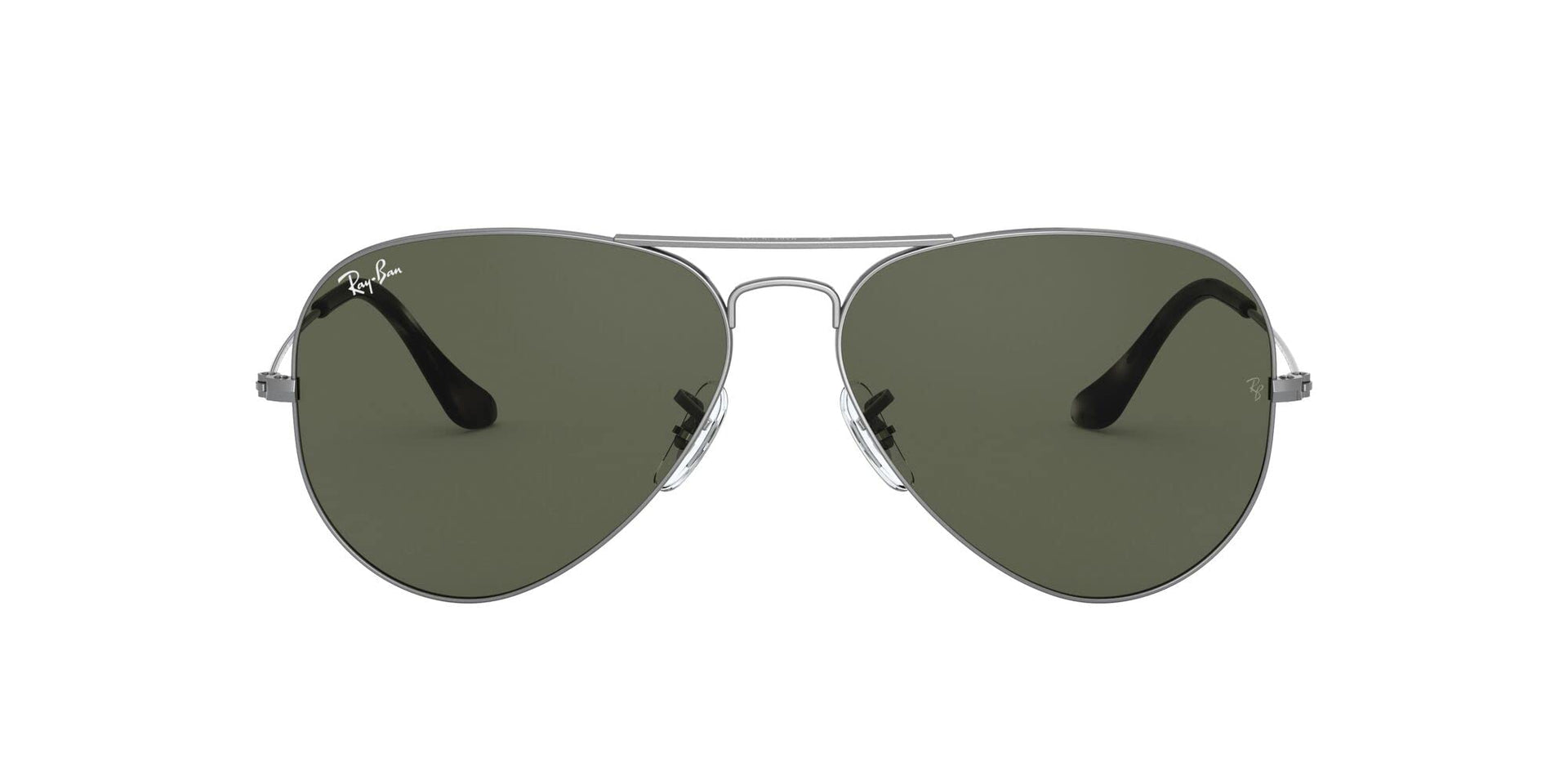 Ray-Ban Aviator RB3025 Sunglasses Batch 3 - Sand Transparent Grey/G-15 Green / 58 mm - X002C6MBNP
