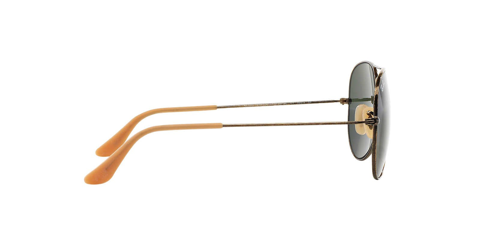 Ray-Ban Aviator RB3025 Sunglasses Batch 3 - Matte Antique Gold/Green / 62 mm - X001ST6BIN - Additional Image 2