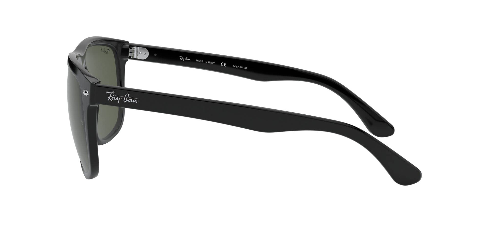 Ray-Ban Boyfriend RB4147 Sunglasses - Black/Polarized Dark Green / 60 mm - 805289391616 - Additional Image 3