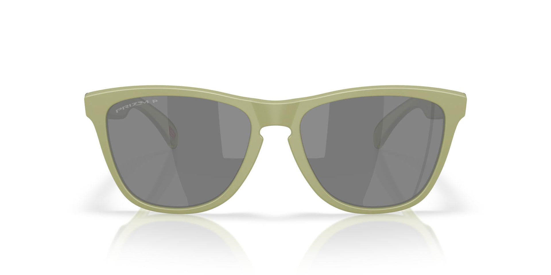 Oakley Frogskins Low Bridge Fit Sunglasses - Matte Fern/Prizm Black Polarized / 54 mm - 888392667861