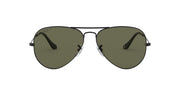 Ray-Ban Aviator RB3025 Sunglasses - Matte Black/Polarized G-15 Green / 58 mm - X001Z43ZPN