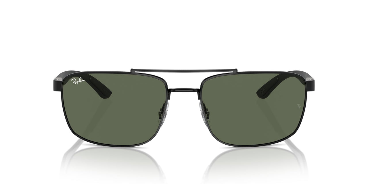 Ray-Ban RB3737 Sunglasses - Black/Dark Green / 60 mm - 8056262041888