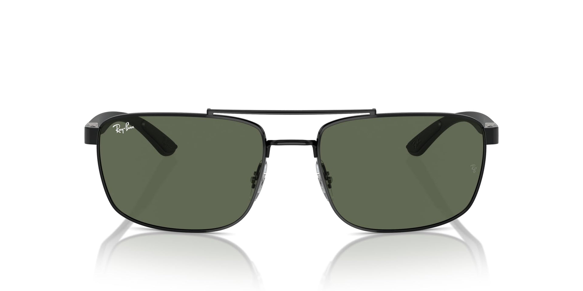 Ray-Ban RB3737 Sunglasses - Black/Dark Green / 60 mm - 8056262041888