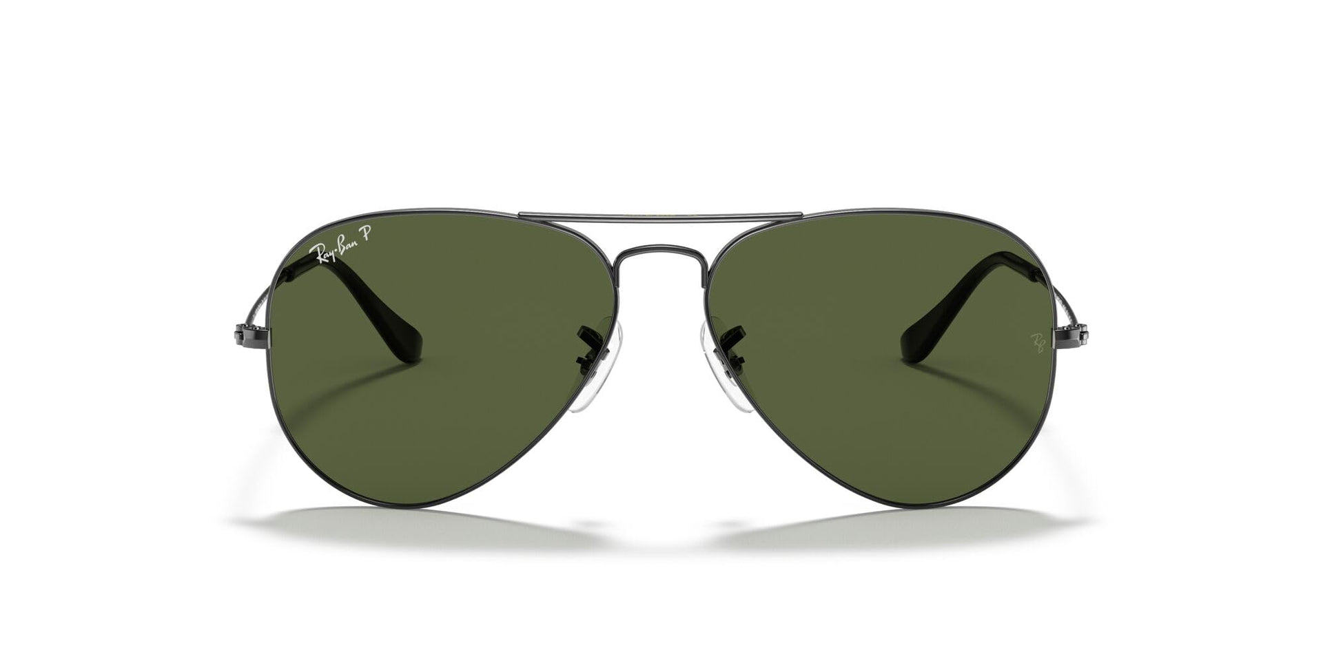 Ray-Ban Aviator RB3025 Sunglasses - Gunmetal/Polarized G-15 Green / 58 mm - 805289063230