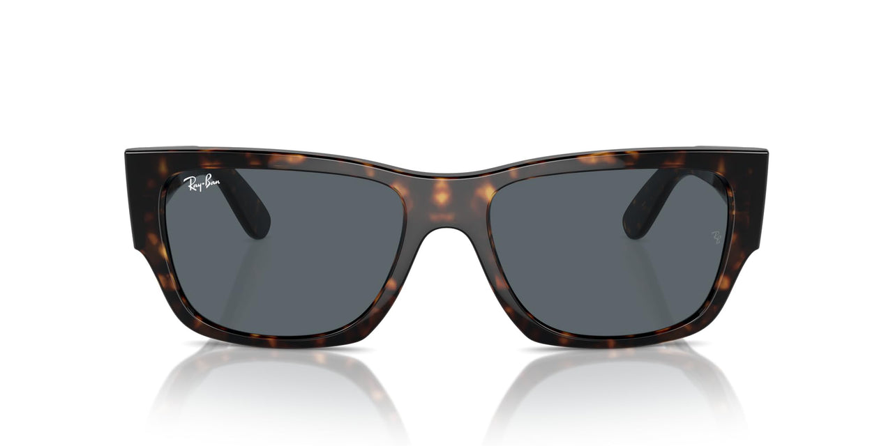 Ray-Ban Carlos Low Bridge Fit RB0947SF Sunglasses - Havana/Blue / 56 mm - 8056262098967