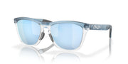 Oakley Frogskins Range Low Bridge Fit Sunglasses - Matte Transparent Stonewash/Prizm Deep Water Polarized / 55 mm - 888392614230