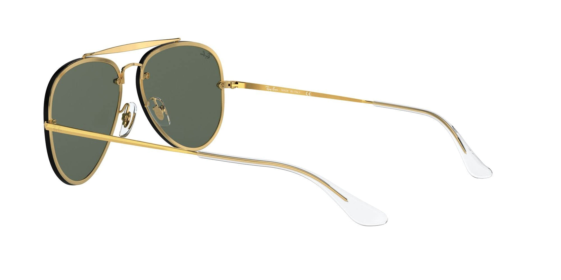Ray-Ban Blaze Aviator RB3584N Sunglasses - Gold/Dark Green / 61 mm - 8053672830262 - Additional Image 4